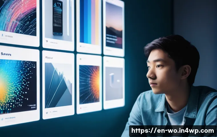 디스토피아적 경고를 통해 본 현대 사회 - **Prompt Title: The Algorithmic Gaze**
**Detailed Prompt:** A young adult (18-25 years old), dr...